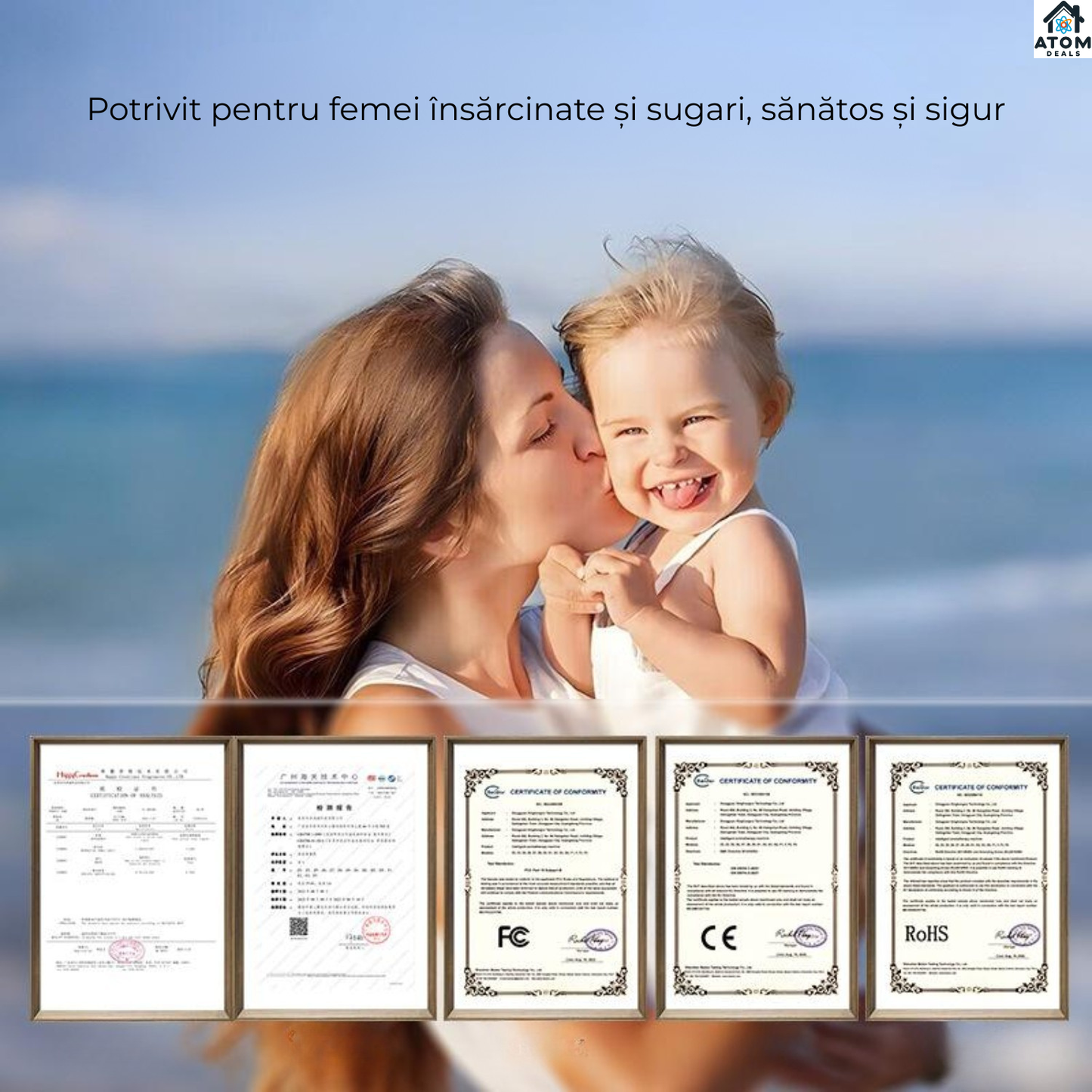 Odorizant auto premium negru, difuzor aromaterapie fara apa ATOM Deals®, reincarcabil type-C, LED ambient, super silentios, design metalic luxury 10 ml