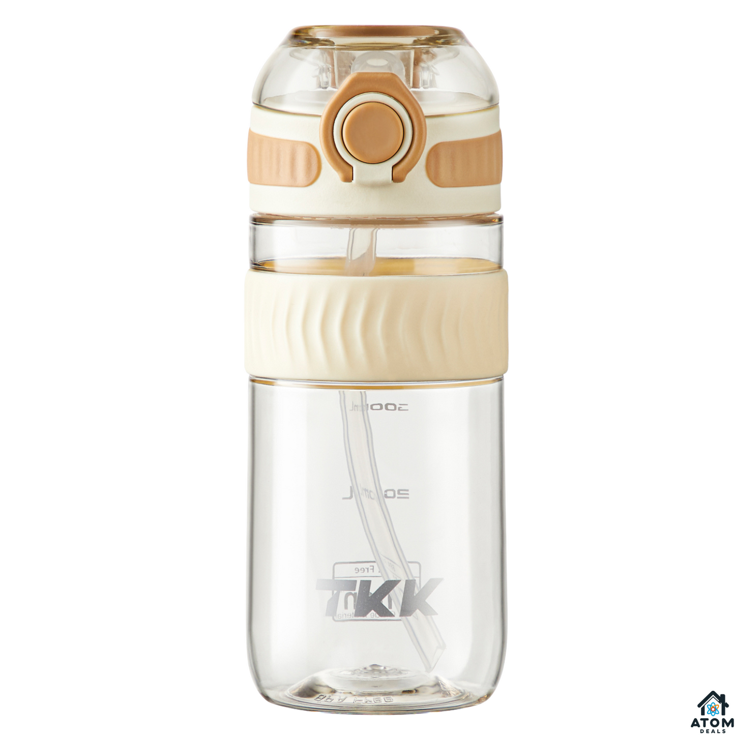 Sticla Tritan 550ml ATOM DEALS® BPA Free, pentru copii, cu capac etans, recipient apa sport, sticla reutilizabila pentru birou, sala, calatorii, design modern