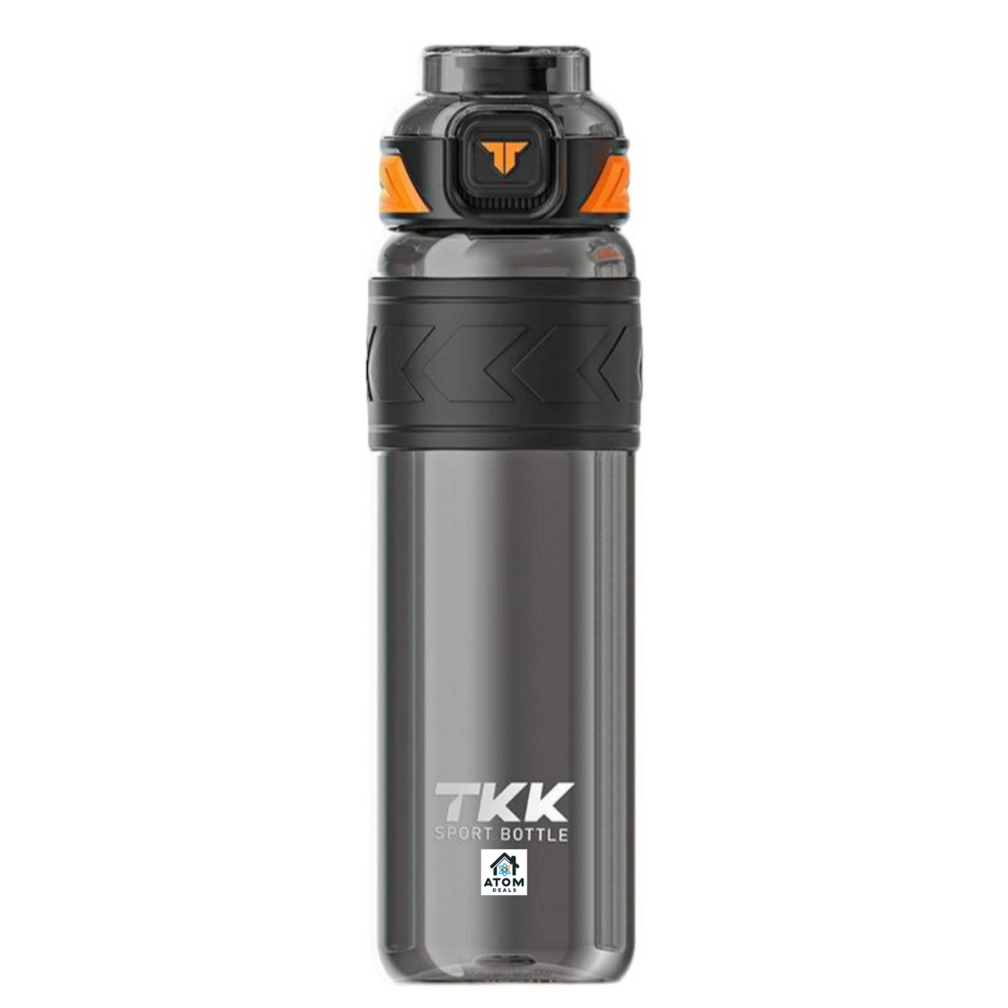 Sticla de apa sport material Tritan 850 ml, ATOM DEALS®️, deschidere automata, capacitate mare, mod de baut cu pai sau direct din sticla, separator de ceai, cupa cu maner, inel de etansare silicon, util pentru sport, calatorii, drumetii si scoala