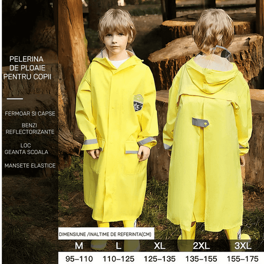 ☔️ Pelerina de ploaie care face senzație – copilul tău va adora vremea rea!
