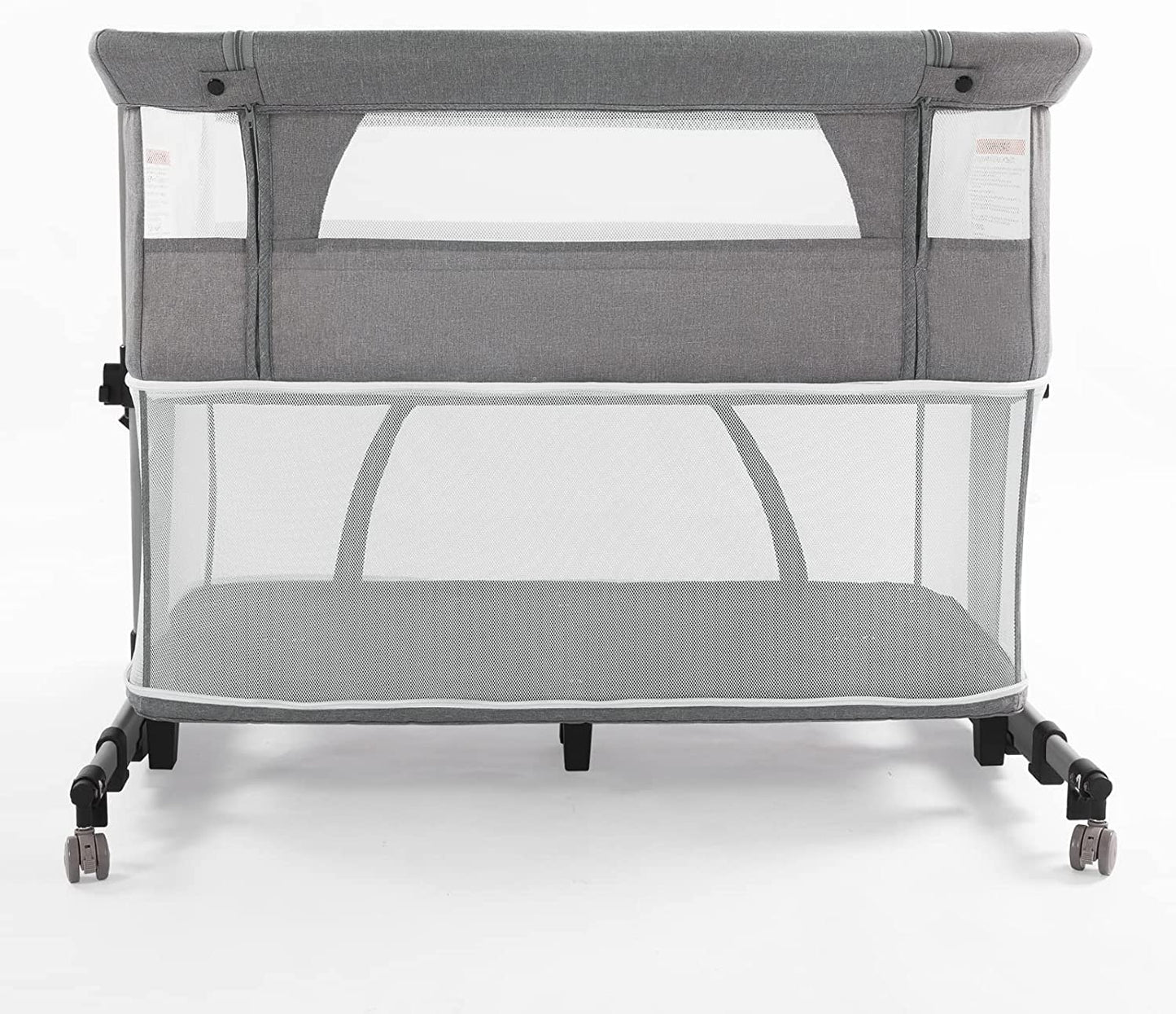 Baby Crib,3 in 1 Bassinet for Baby,Bedside Sleeper Bedside Baby Bassinets Crib for Newborn,Adjustable Portable Baby Bed for Infant/Baby,Gray