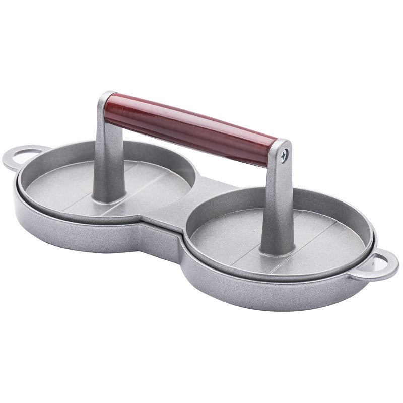 Efficient Aluminum Hamburger Press Mold: Practical Round Shape, Easy-to-Use