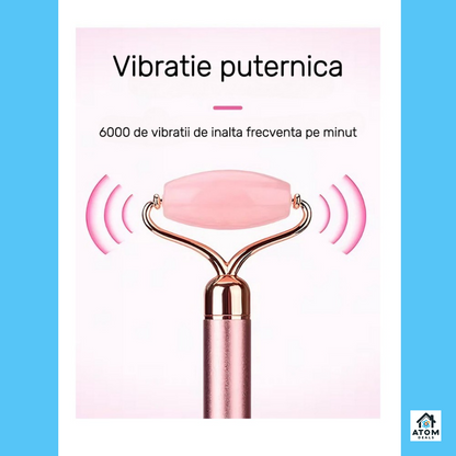 Set masaj electric 6 în 1 quartz, lifting facial, 6 capete, portabil
