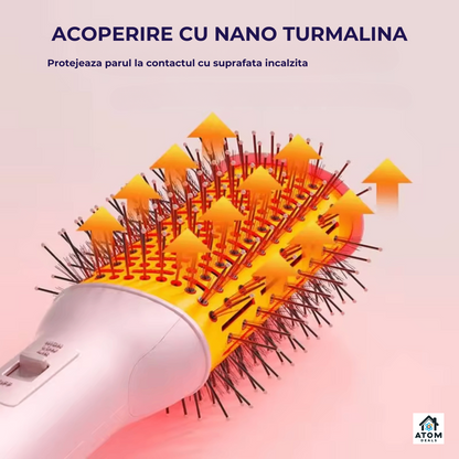 Perie electrică 3 în 1 indreaptă, ondulează, usucă, 1000W, ceramic, ioni
