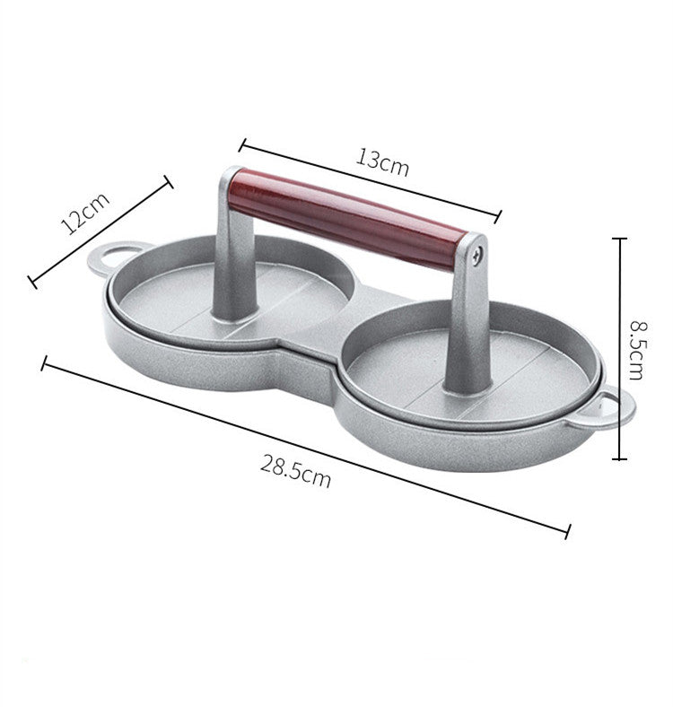 Efficient Aluminum Hamburger Press Mold: Practical Round Shape, Easy-to-Use