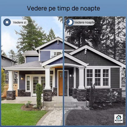 Sonerie video smart ATOM DEALS, 1080P, WiFi, Tuya, IP65, noapte