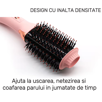 Perie electrică 3 în 1 indreaptă, ondulează, usucă, 1000W, ceramic, ioni