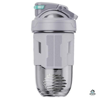 Shaker sport 700 ml – Tritan fără BPA, capac etanș, marcaje dozaj, gri/portocaliu