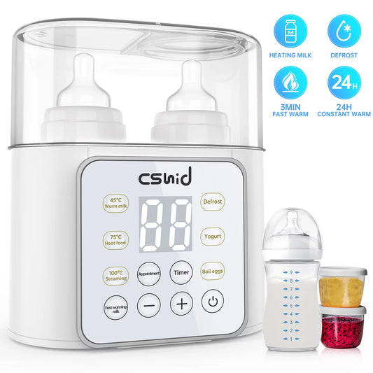 9-in-1 Baby Bottle Warmer: Quick Milk Heating, Food Defrosting 🍼