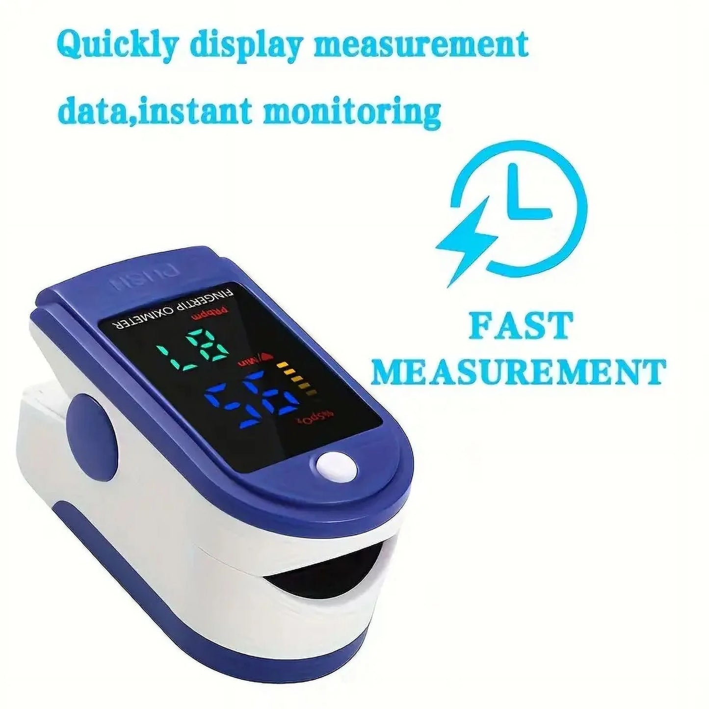 Clearance! Fingertip Pulse Oximeter Blood Oxygen Saturation Monitor Finger Pulse Oximeter, Bar Graphs and Heart Rate Monitor