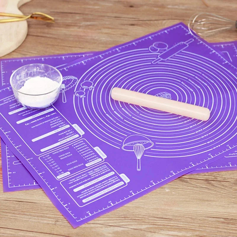 Silicone baking mat: Non-stick, large, perfect for kitchen dough rolling