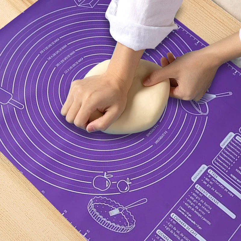 Silicone baking mat: Non-stick, large, perfect for kitchen dough rolling