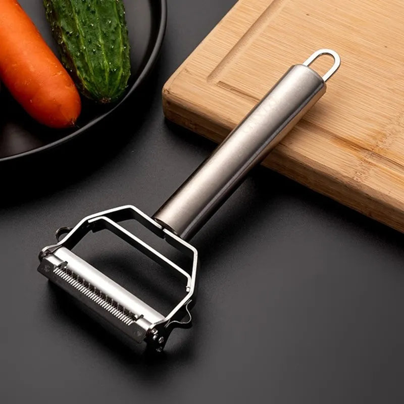 Stainless steel double-head vegetable peeler: versatile and durable kitchen tool