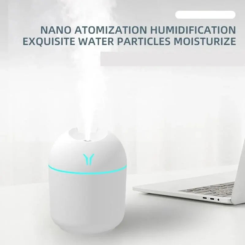 Mini USB Air Humidifier: Large Mist Volume, Low Noise