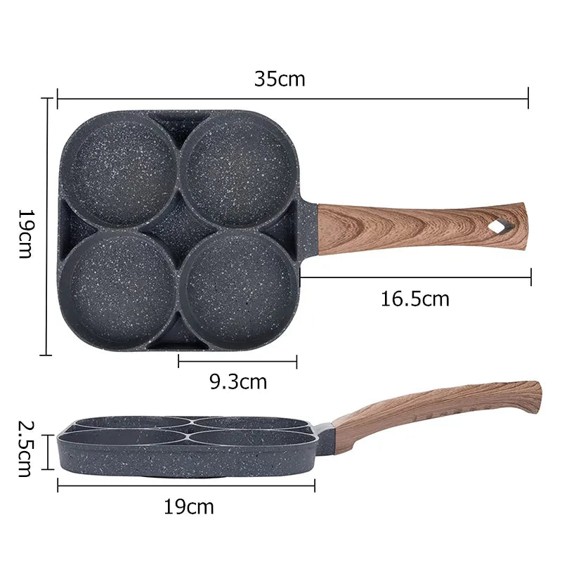 Nonstick egg frying pan, suitable for gas and induction cookers