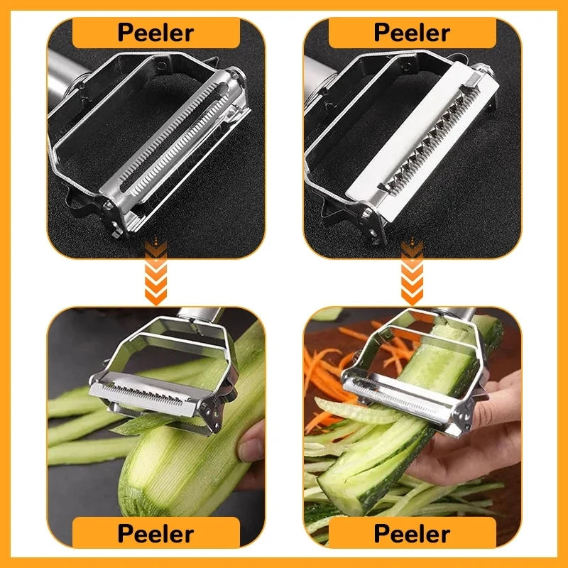 Stainless steel double-head vegetable peeler: versatile and durable kitchen tool