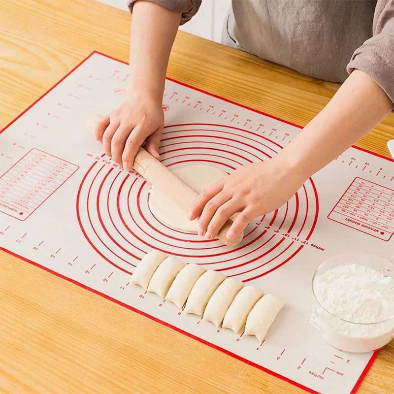 Silicone baking mat: Non-stick, large, perfect for kitchen dough rolling