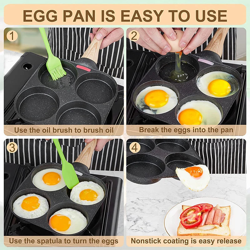 Nonstick egg frying pan, suitable for gas and induction cookers