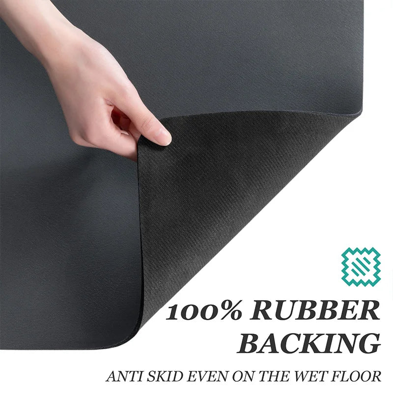 Super absorbent mat: kitchen and bathroom drying, anti-skid, tableware pad