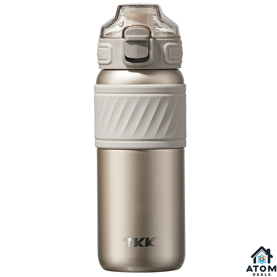 Sticla termos inox 500ml ATOM DEALS®, blush rose, perete dublu izolata termic cu capac etans