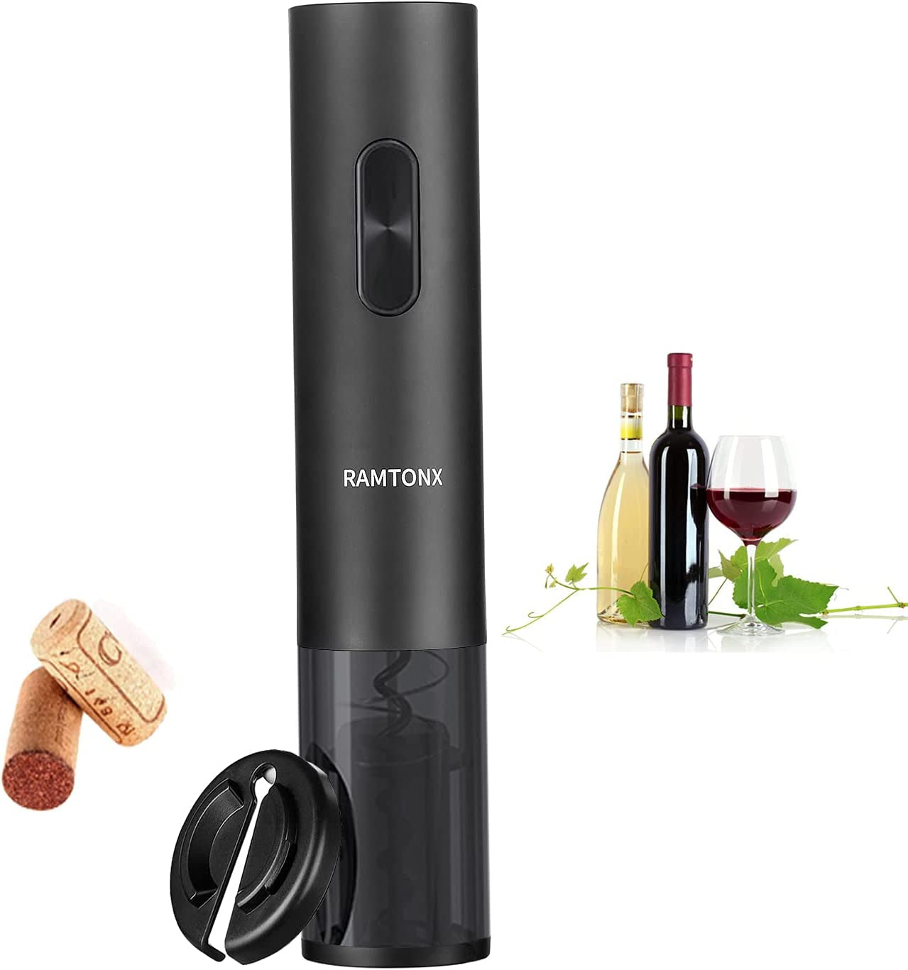 Battery-operated corkscrew for easy wine opening, perfect gift for anyone!