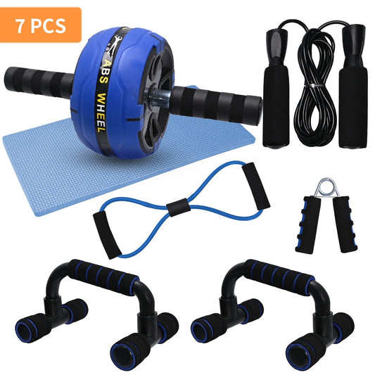 7-in-1 Ab Roller Kit: Ultimate Home Gym Equipment Set