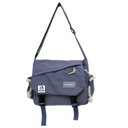 Geantă unisex Lipano – impermeabilă, 29x10x25 cm, stil coreean, buzunare multiple