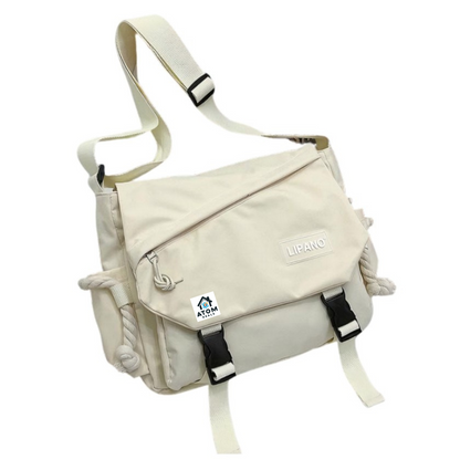 Geantă unisex Lipano – impermeabilă, 29x10x25 cm, stil coreean, buzunare multiple