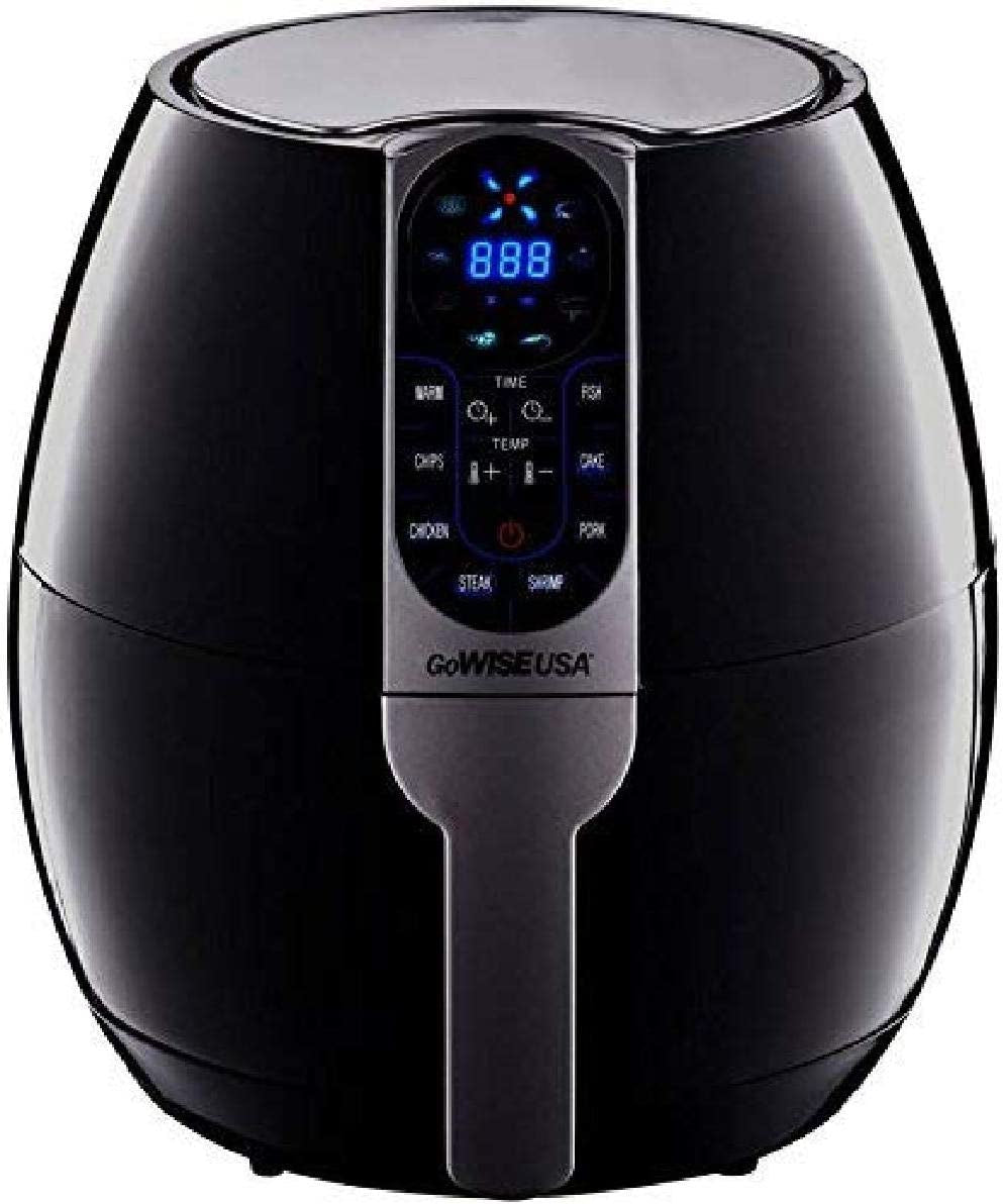 3.7-Qt Air Fryer: 8 Presets, Programmable, GW22638 - Black