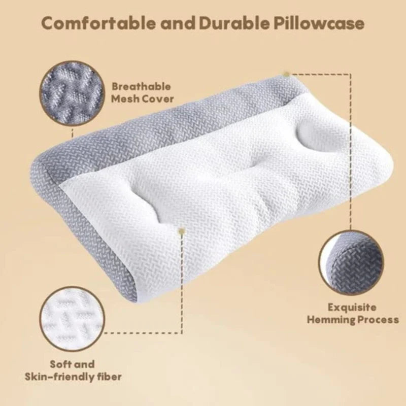 Super Ergonomic Pillow Orthopedic All Sleeping Positions Cervical Contour Pillow Neck Pillow for Neck and Shoulder Pain Relief