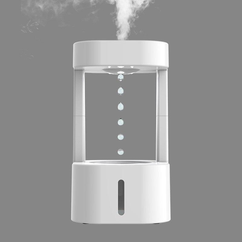 Anti-gravity water drop humidifier for quiet home & office comfort