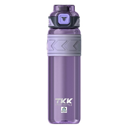 Sticlă sport 1000 ml, Tritan fără BPA, pai, deschidere automată, filtru ceai