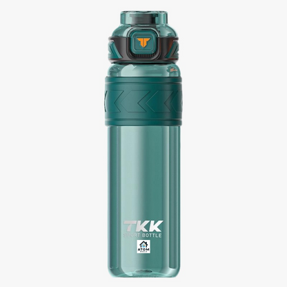 Sticlă sport 1000 ml, Tritan fără BPA, pai, deschidere automată, filtru ceai