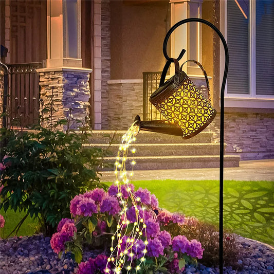 Solar Watering Can Light: Hanging, Waterproof, Outdoor Garden Decor, LED 