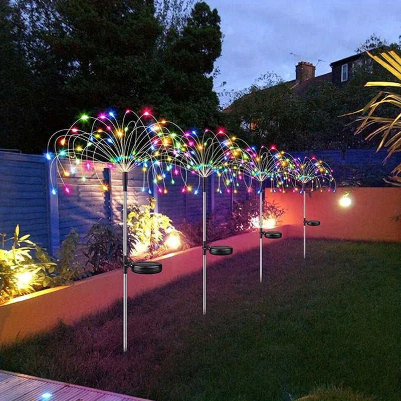 1 Packs Solar Fairy Lights,Waterproof Outdoor Firework Lights,Leds Garden Flower Light for Garden Christmas Party DIY Decoration