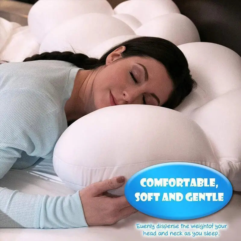 Ergonomic Egg Shaped Cloud Pillow: Soft, Memory Foam, All-Round Support