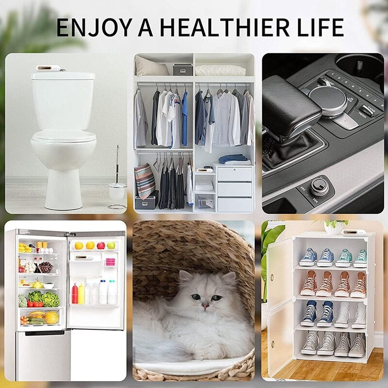 O3 Ozone Generator Air Purifier,Refrigerator Deodorizer,Food Shelf Life Extender,Remove Smoke Pet Toilet Smell